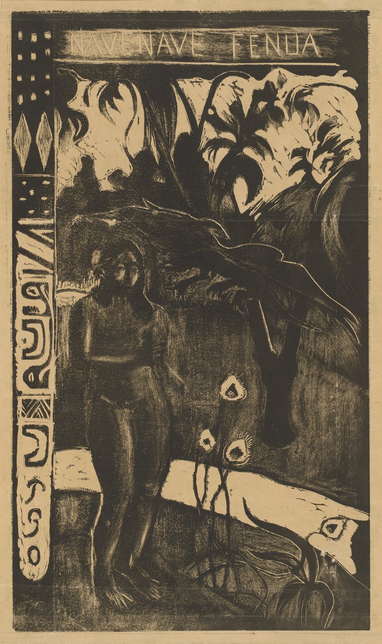 纳维-纳维-费努阿高兴地，18941895。 作者 保罗·高更