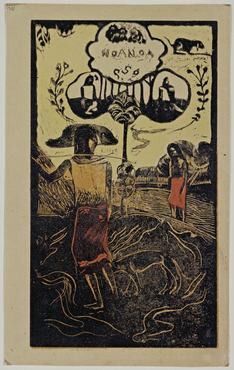 Noa Noa系列中的Noa Noa香水，1893-1894年 作者 保罗·高更