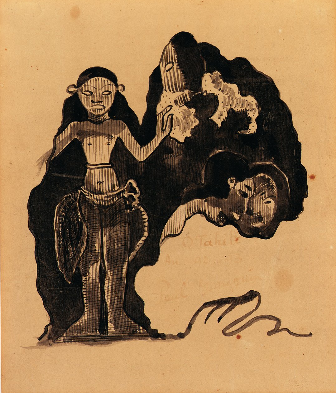 大溪地，1892-93年 作者 保罗·高更