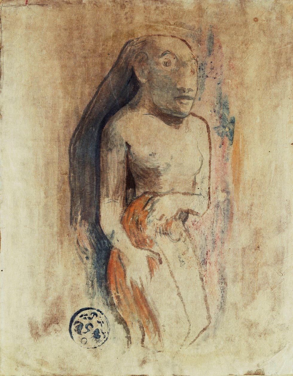 障碍物，1894年 作者 保罗·高更
