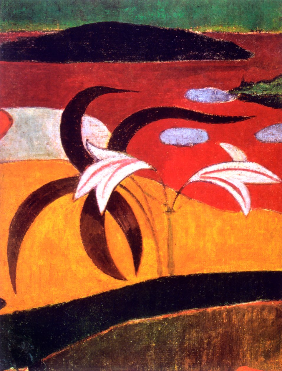 塔希提人的牧师》细节，1892年 作者 保罗·高更