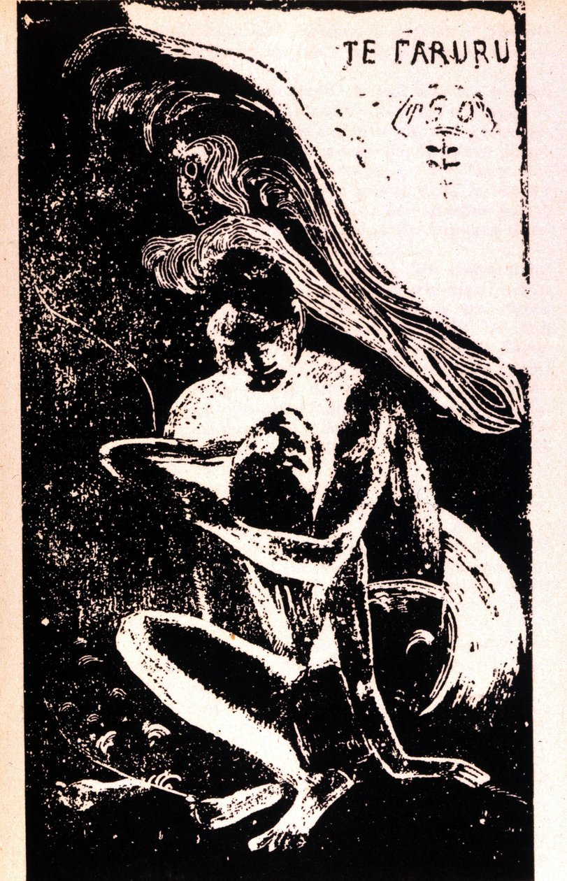 Paul Gauguin “” Te Faruru””” (they make love). Xylography of the Tahitian period by Paul Gauguin (1848 - 1903). 1891 - 1897. 作者 保罗·高更