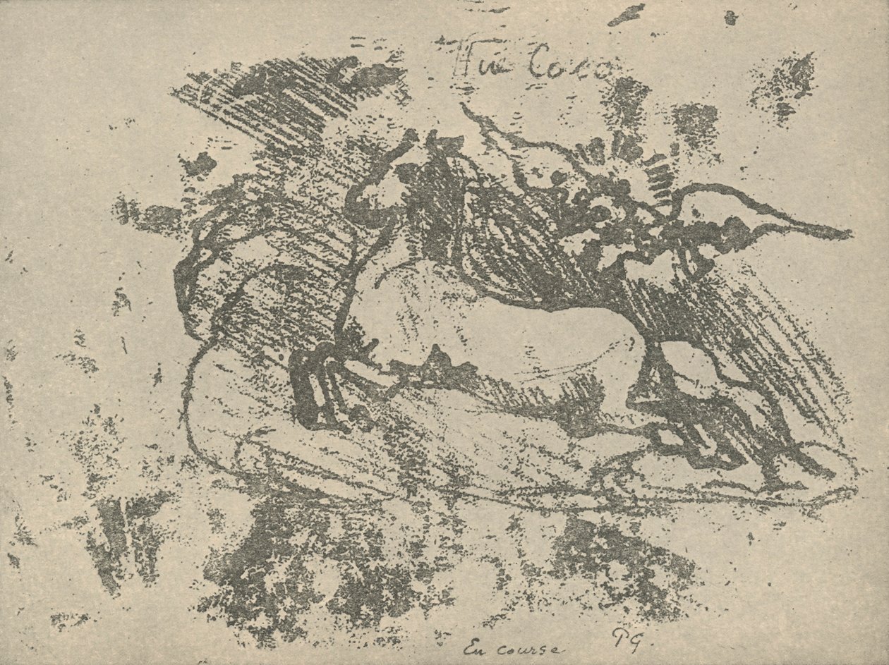 跑步，1936年 作者 保罗·高更