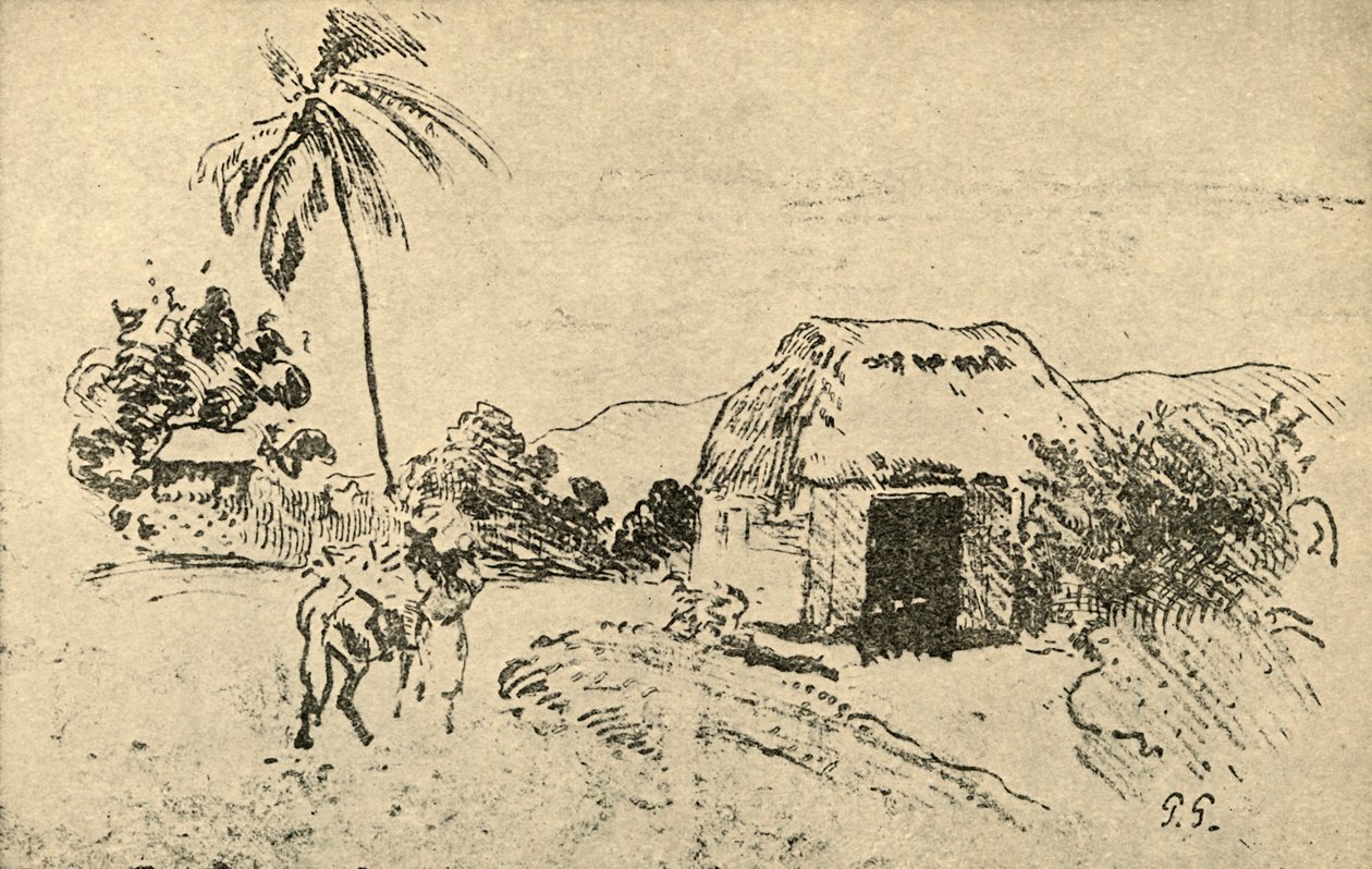 素描，1936年 作者 保罗·高更