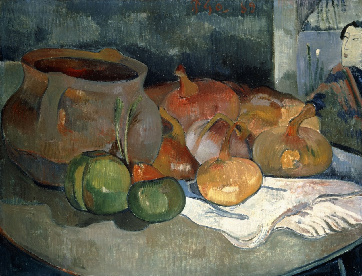 葫芦静物，1889年 作者 保罗·高更
