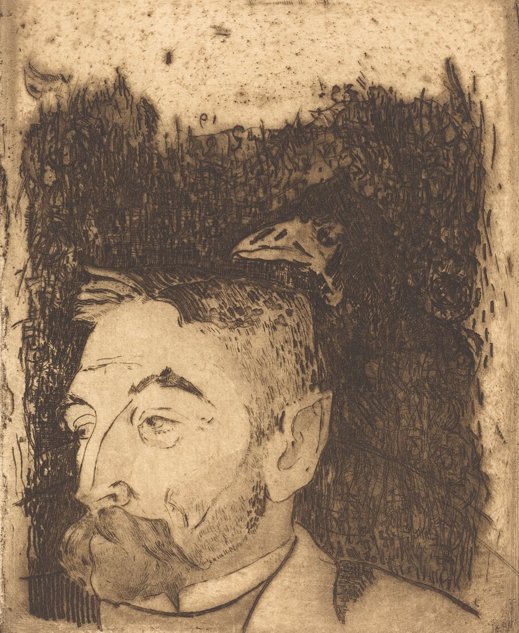 斯特凡-马拉美，1891年。 作者 保罗·高更