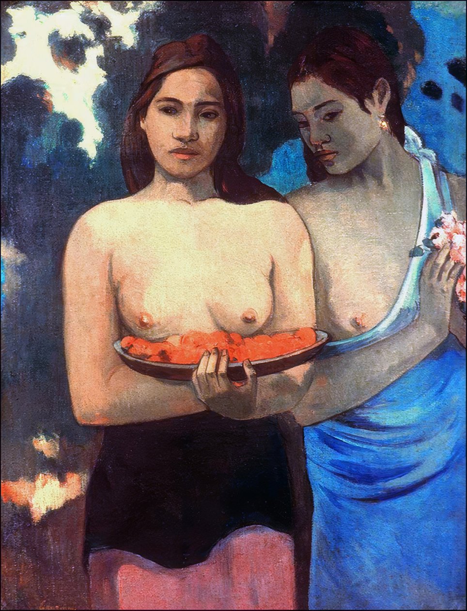 大溪地：两名大溪地妇女，保罗·高更（Paul Gauguin）（1899年） 作者 保罗·高更