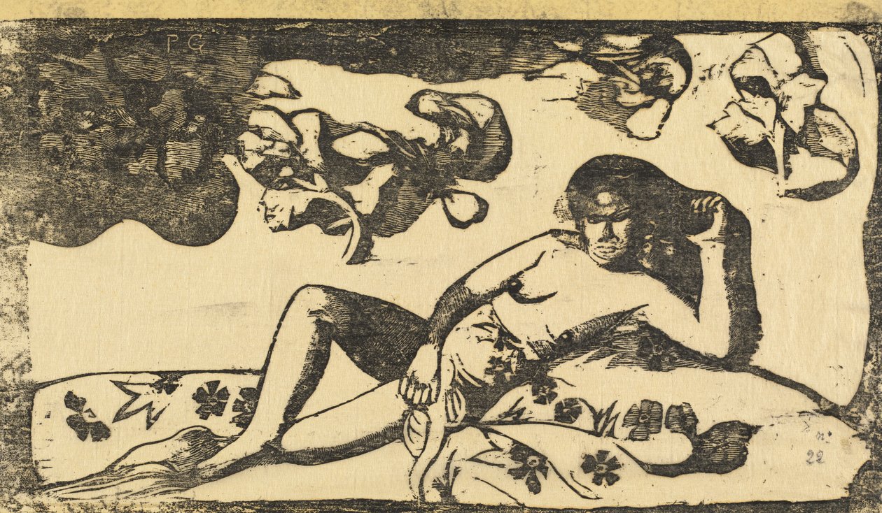 Te Arii Vahine皇家血统的女士，在1895年或之后。 作者 保罗·高更