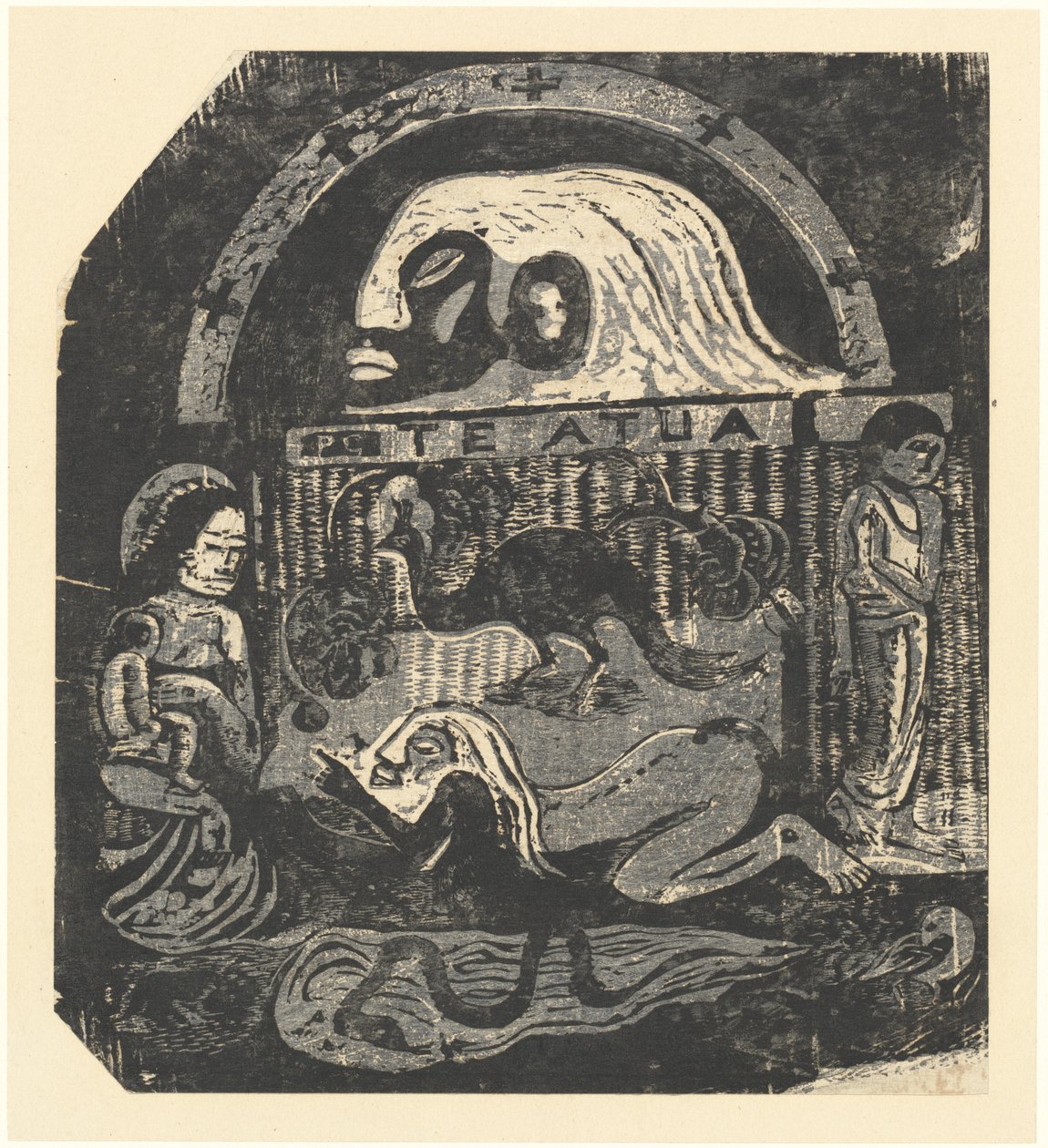 Te Atua 《众神小盘》，在1895年或之后。 作者 保罗·高更