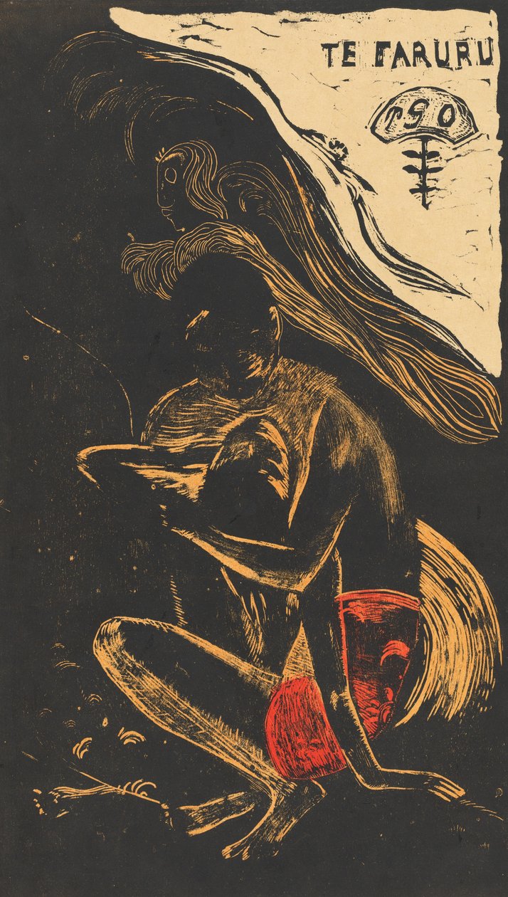 Te Faruru 他们在这里做爱，1894年至1895年。 作者 保罗·高更
