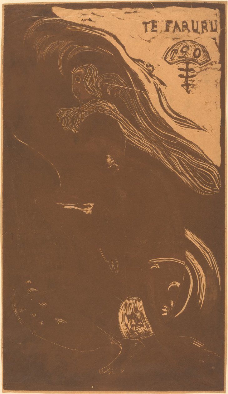 Te Faruru 他们在这里做爱，1894年至1895年。 作者 保罗·高更