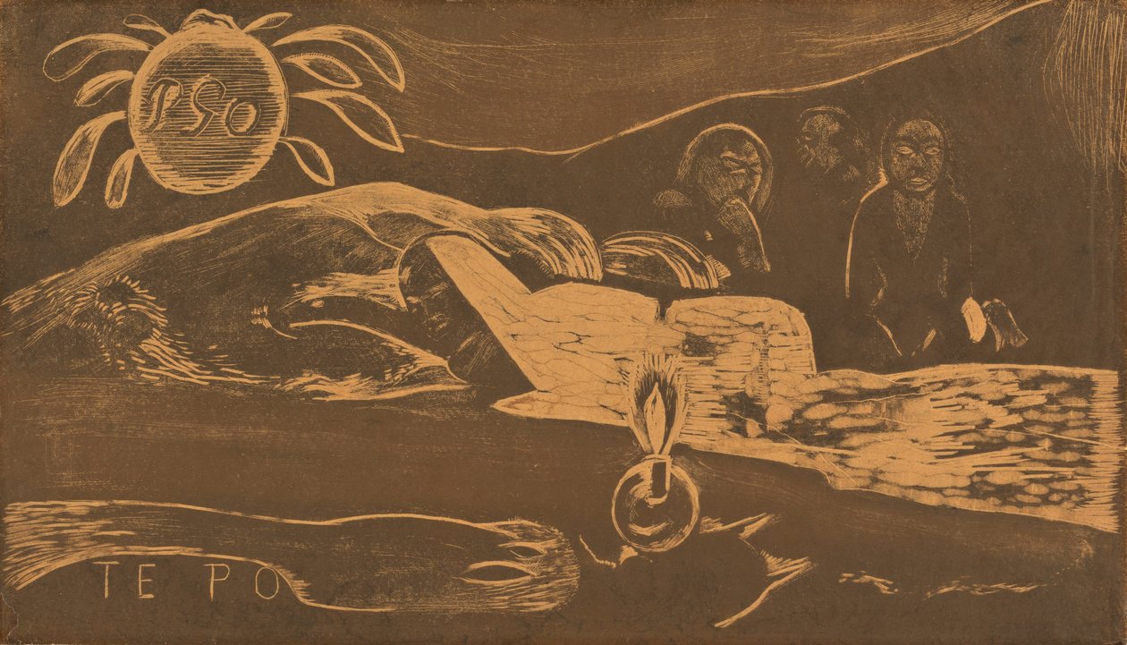 特波《长夜》，18941895。 作者 保罗·高更