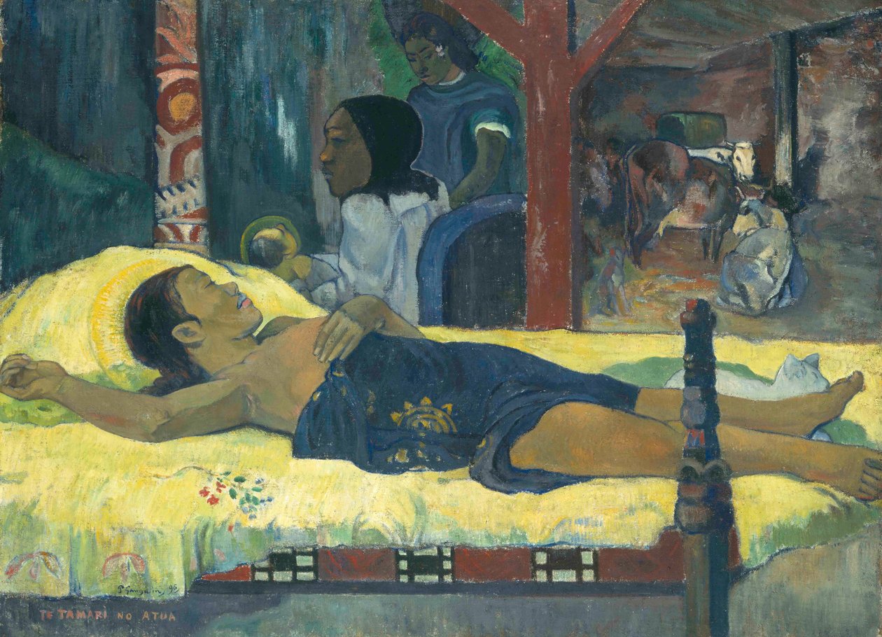 上帝的诞生孩子，1896年。 作者 保罗·高更