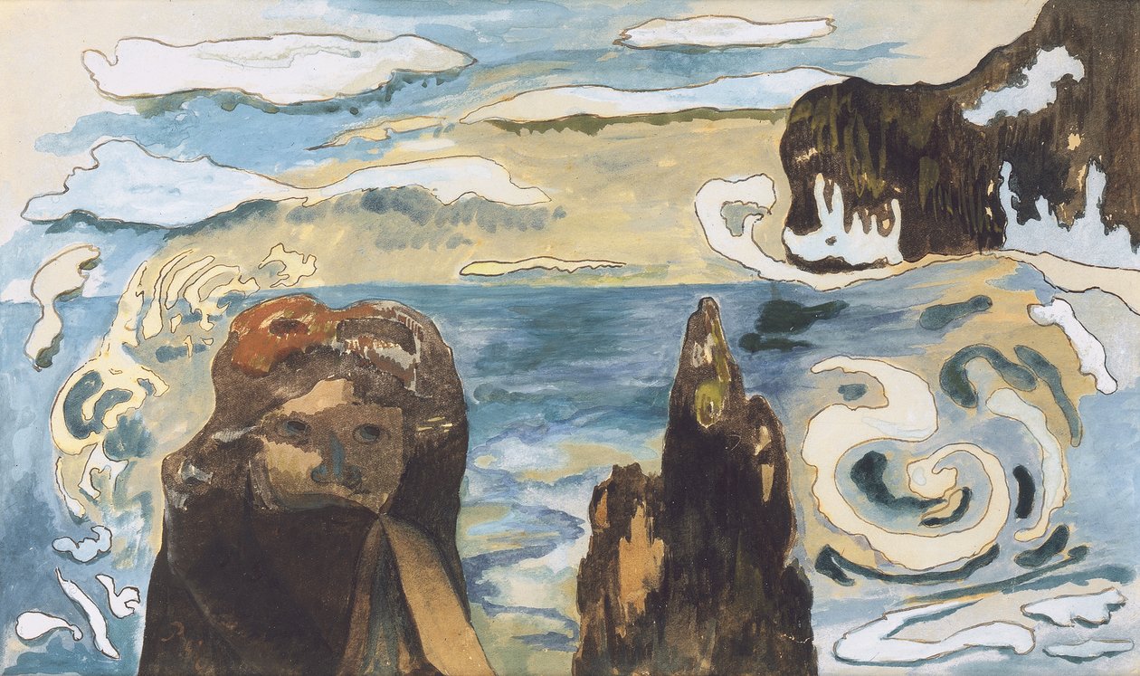 黑岩，1889年 作者 保罗·高更