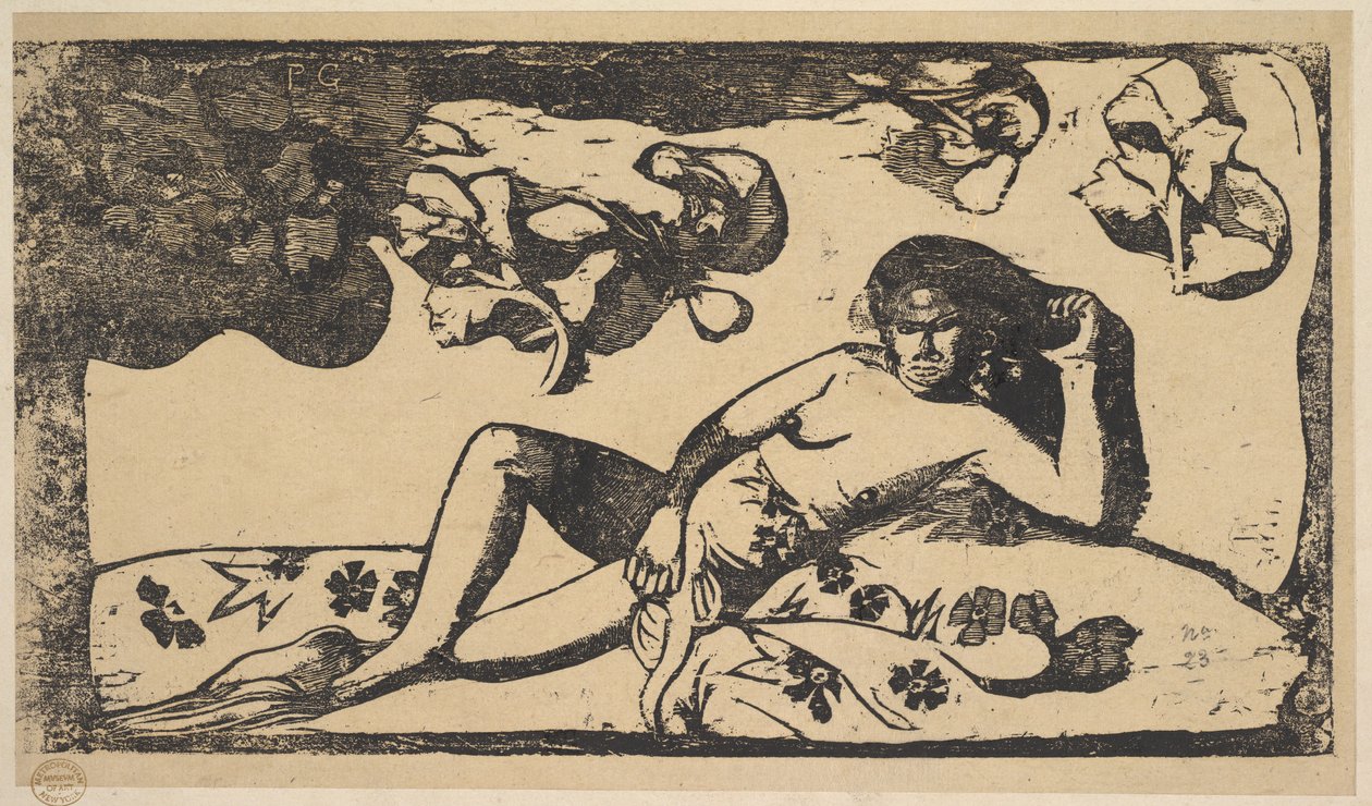 选美皇后-Langorous，1898年。 作者 保罗·高更