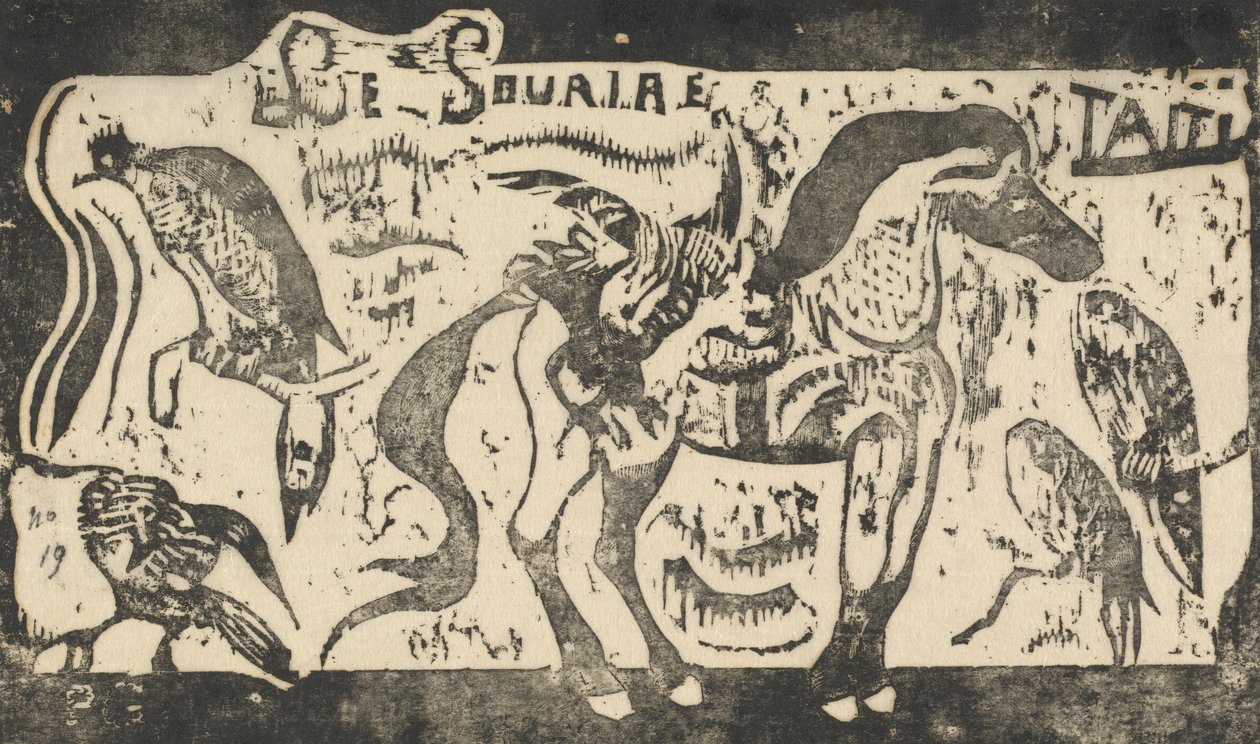 Le Sourire的标题页 Le Sourire的标题，在1895年或之后。 作者 保罗·高更