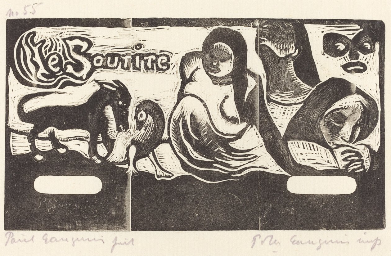 Le Sourire的标题页 Le Sourire的标题，在1895年或之后。 作者 保罗·高更