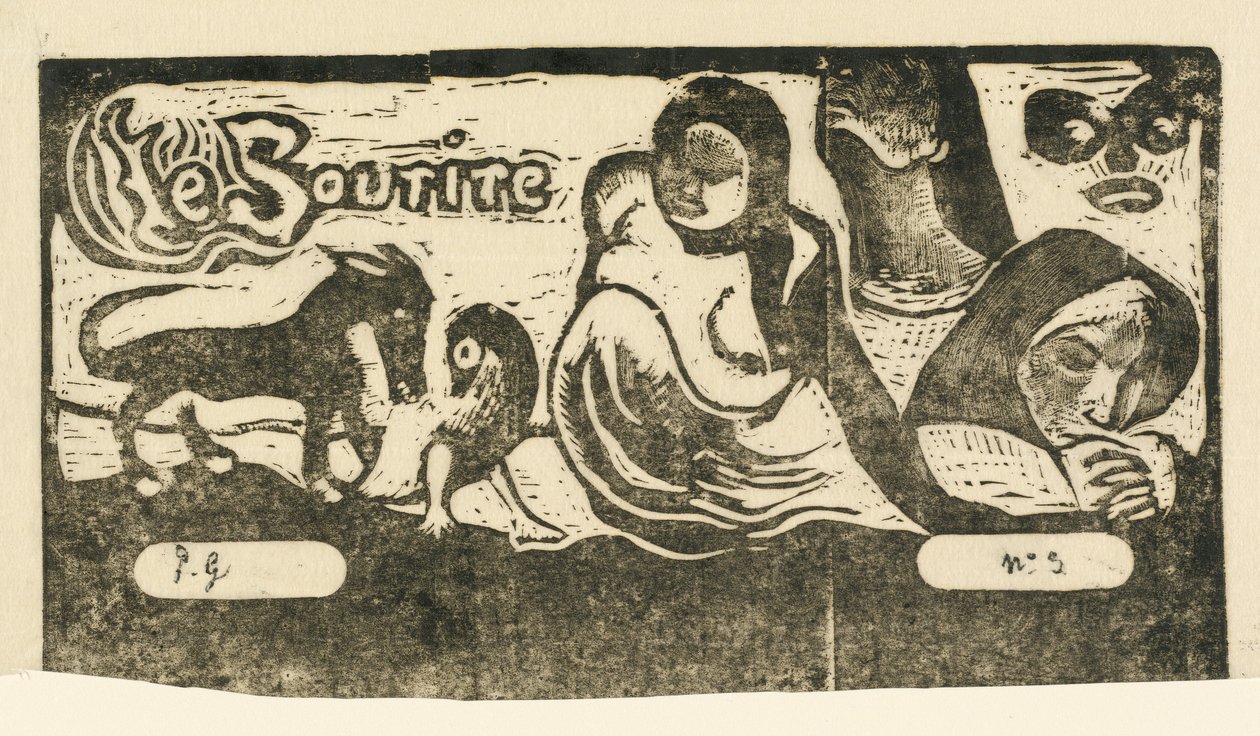 Le Sourire的标题页 Le Sourire的标题，在1895年或之后。 作者 保罗·高更