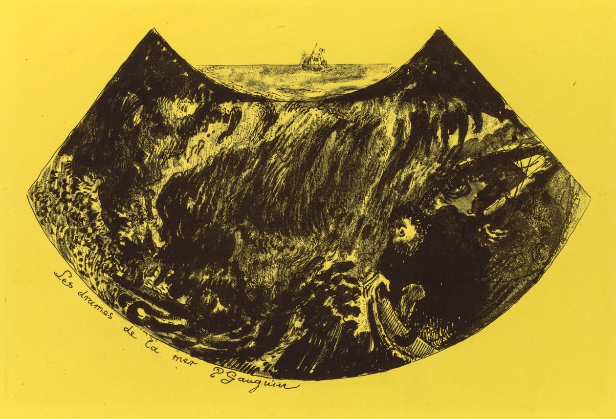 Volpini Suite：海上戏剧海上戏剧，1889年。 作者 保罗·高更