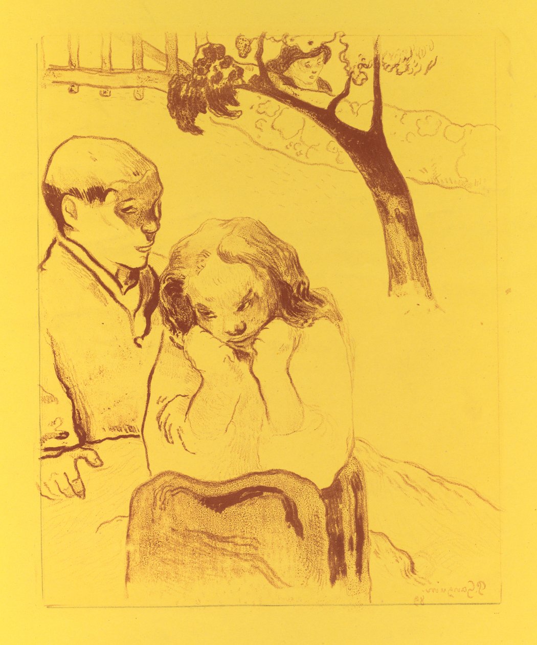 Volpini Suite：人间苦难人间苦难，1889年。 作者 保罗·高更