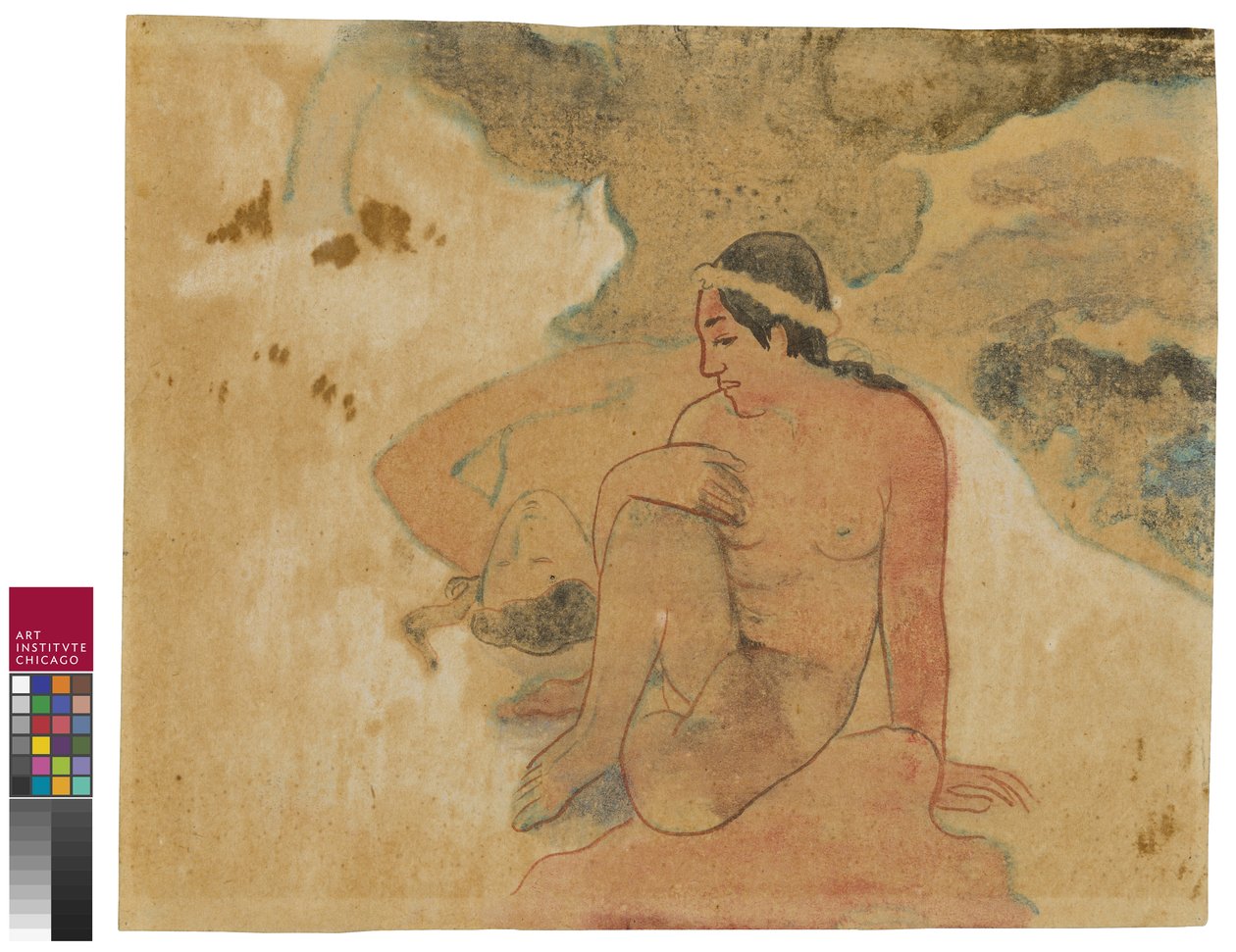 什么！你嫉妒吗？，1894年 作者 保罗·高更