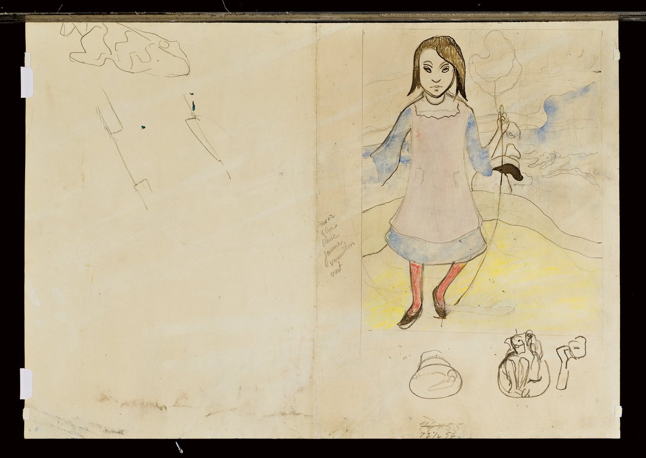 少女，1889年 作者 保罗·高更