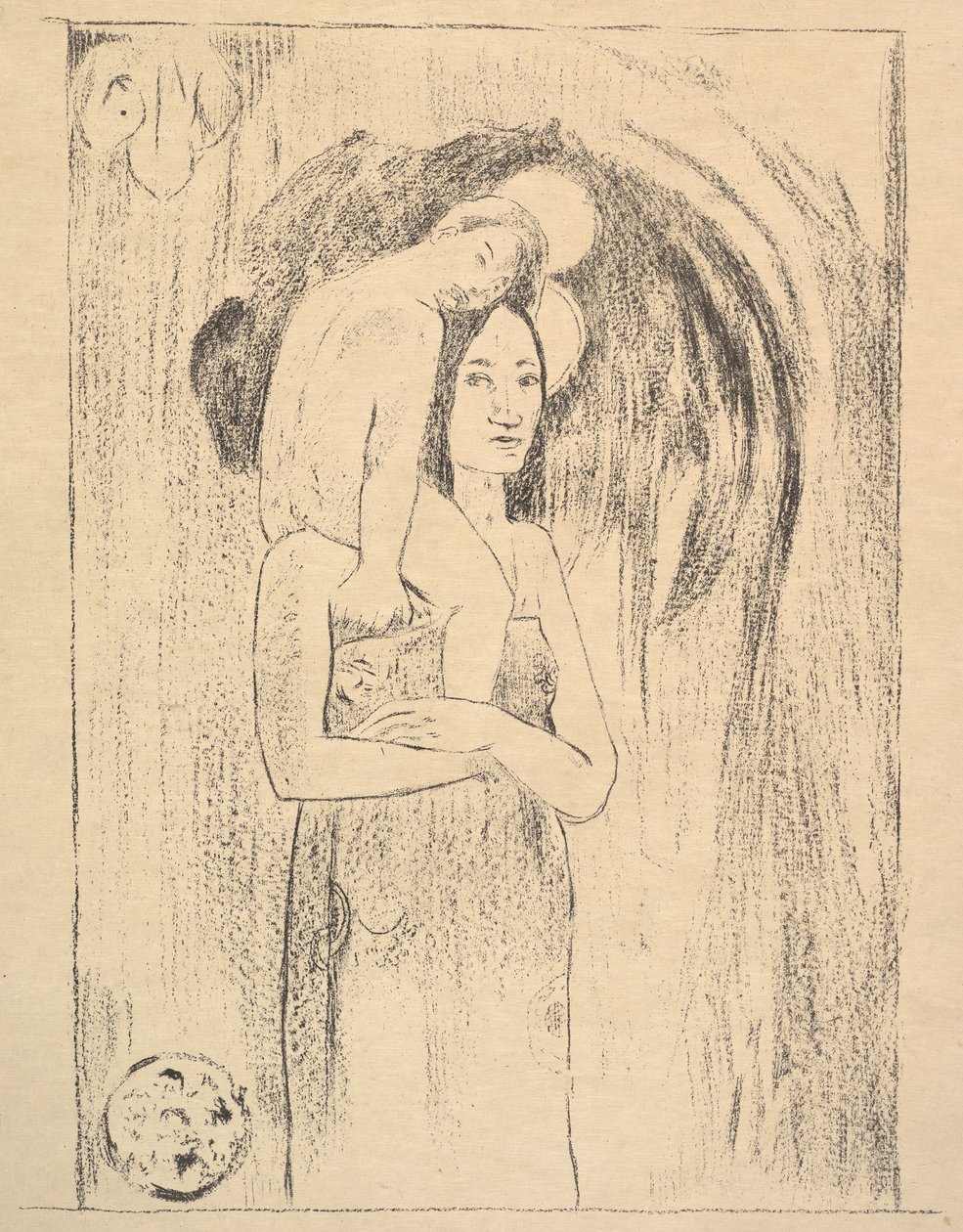 la Orana Maria, 1894-95. 作者 保罗·高更