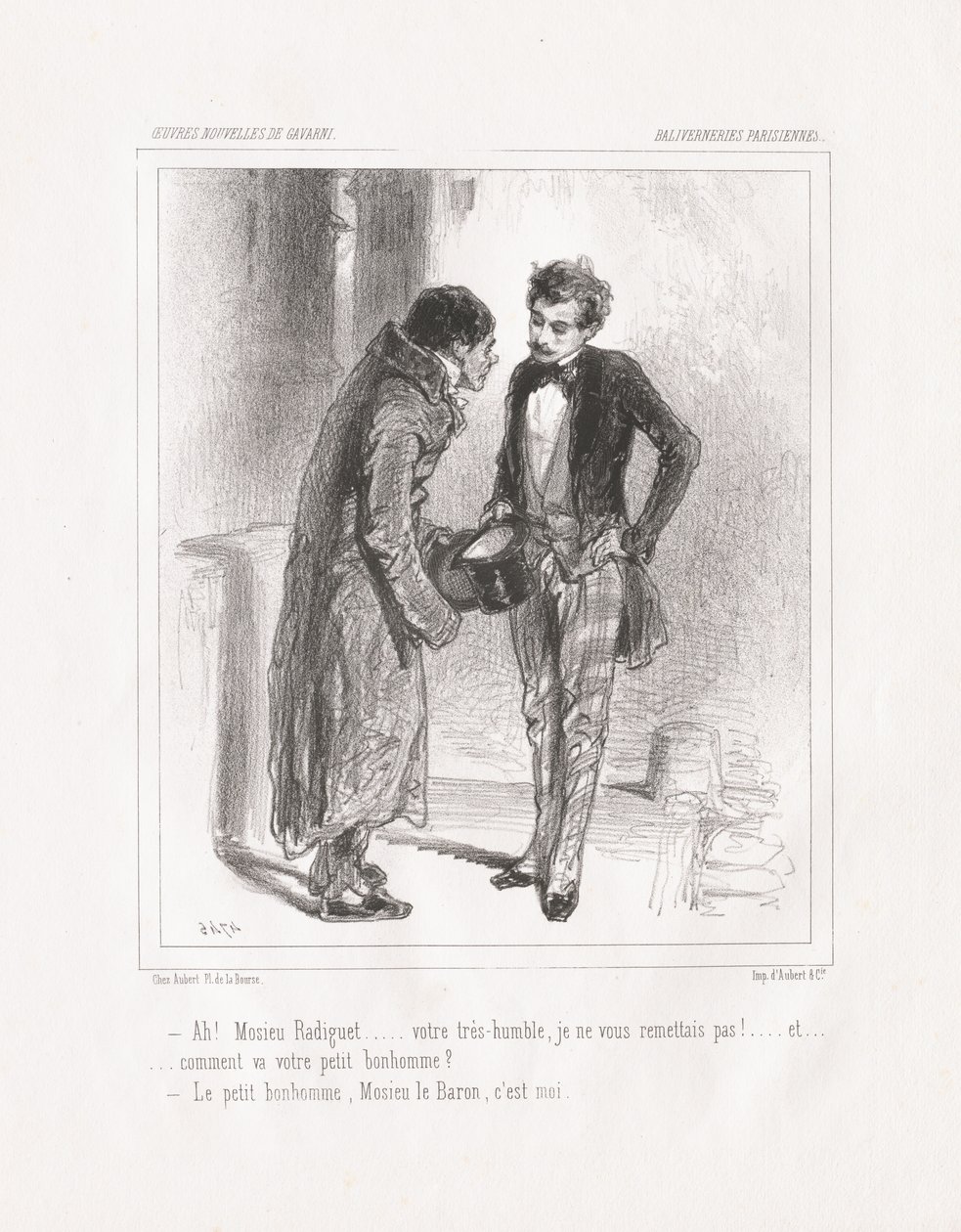 巴黎圣母院：啊！孟席·拉迪格（Monsieu Radiguet），1847年。 作者 保罗·加瓦尔尼