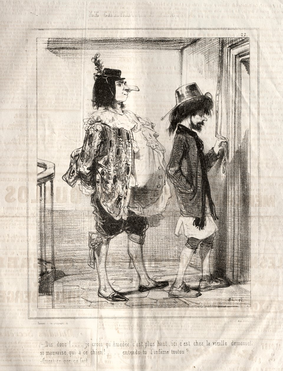 嘉年华（1841-1843）。 作者 保罗·加瓦尔尼