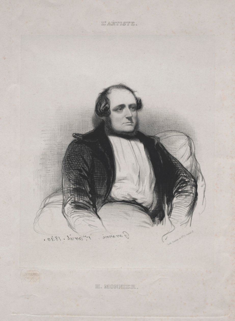 Henri Bonaventure Monnier，1840年。 作者 保罗·加瓦尔尼