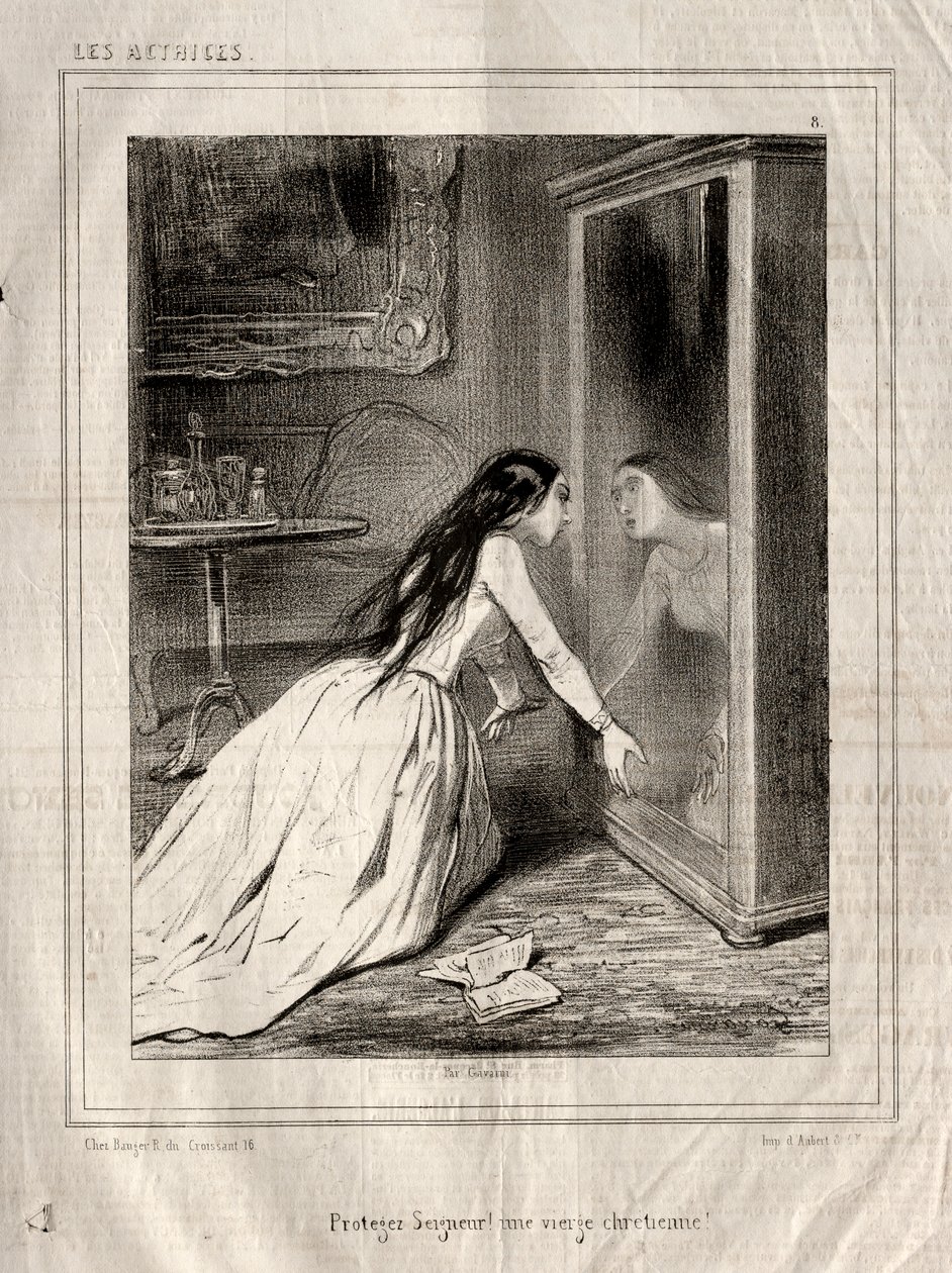 女演员：保护主！基督徒处女，1843年。 作者 保罗·加瓦尔尼