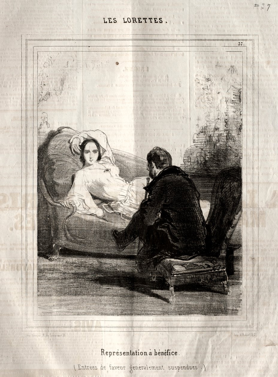 The Lorettes，1842年。 作者 保罗·加瓦尔尼