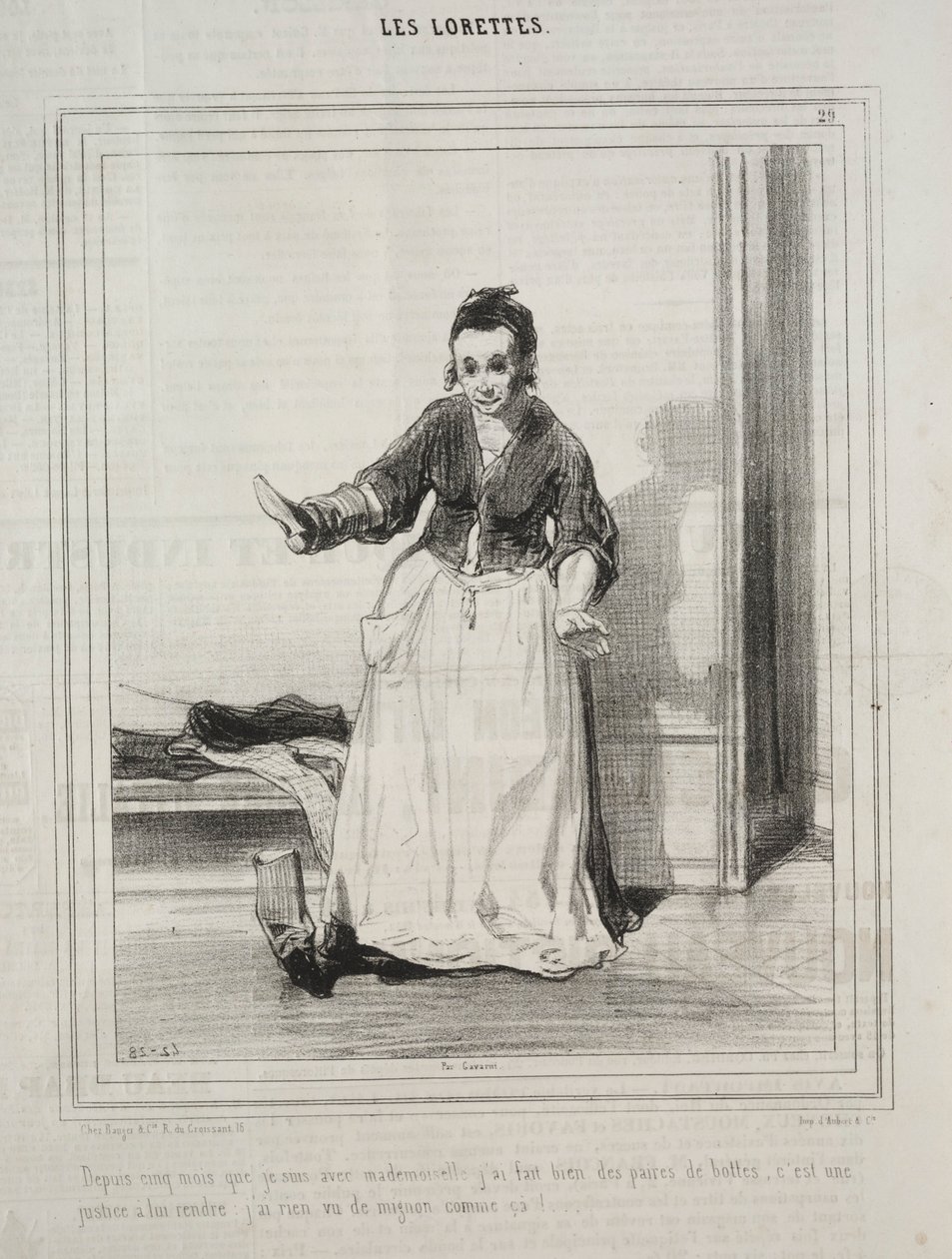 The Lorettes，1842年。 作者 保罗·加瓦尔尼