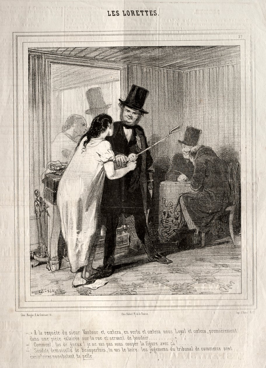 Les Lorettes，1842年。 作者 保罗·加瓦尔尼