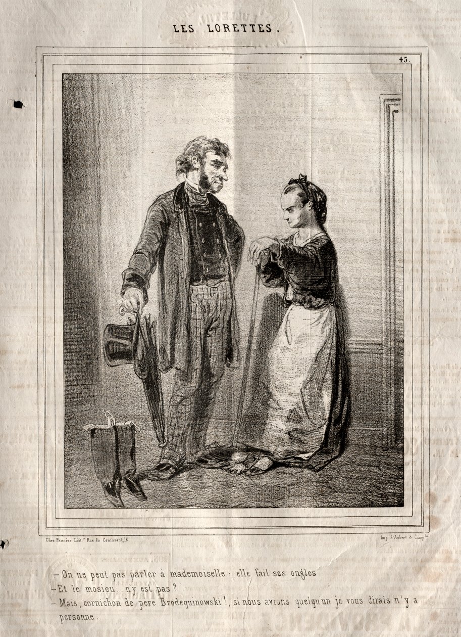 Les Lorettes，1842年。 作者 保罗·加瓦尔尼
