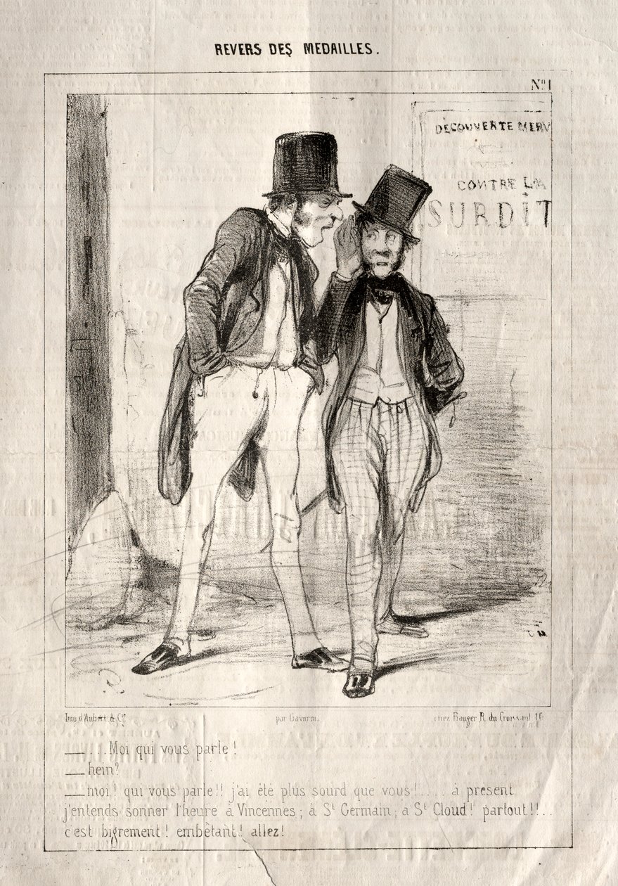 勋章倒置，1842年。 作者 保罗·加瓦尔尼