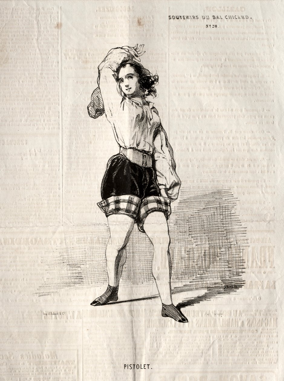 巴尔·卡卡尔德纪念品：Pistolet，1843年。 作者 保罗·加瓦尔尼