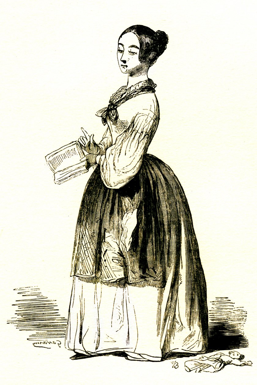 教师（雕刻 作者 保罗·加瓦尔尼