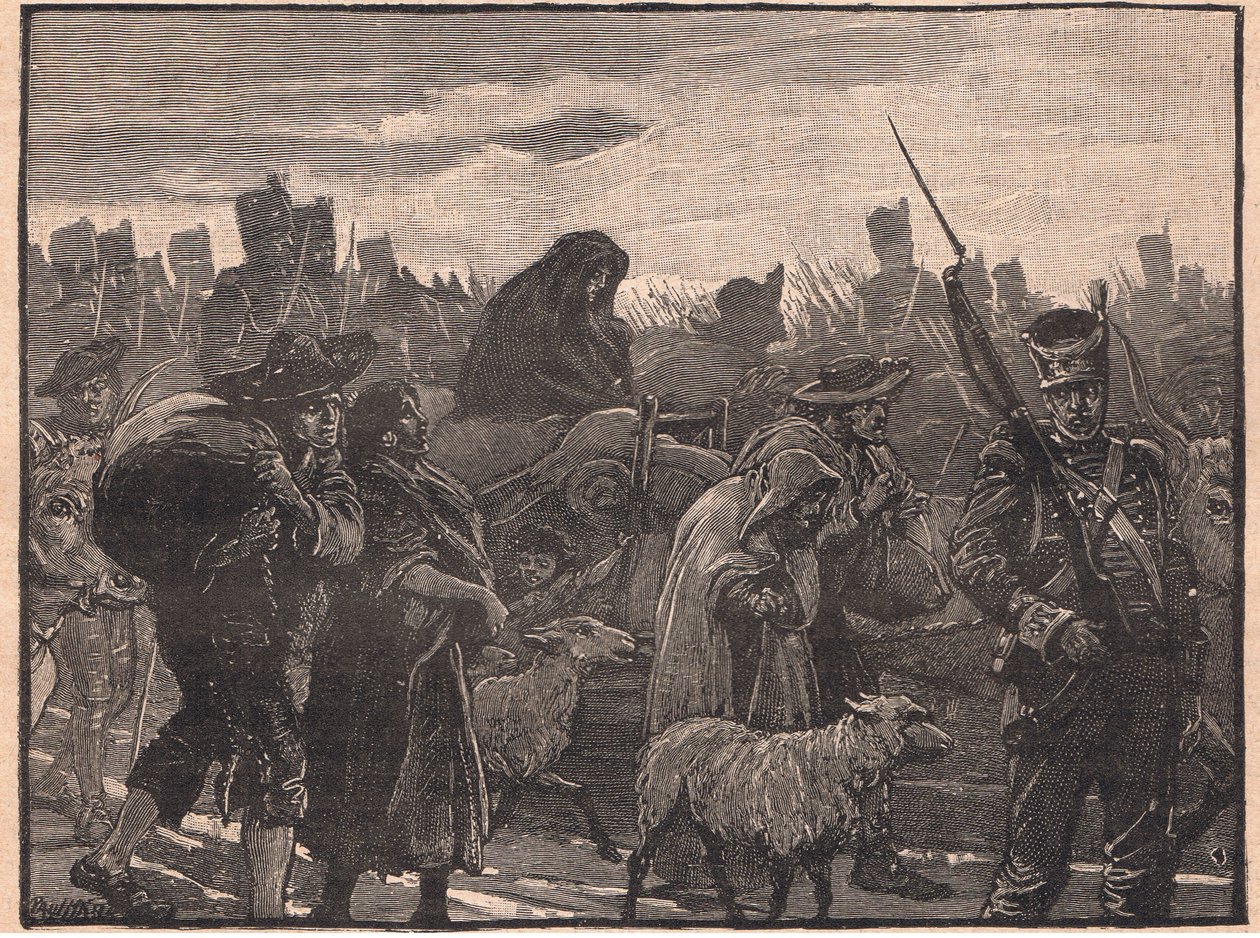 Wellingtons从科英布拉公元1810年撤退 作者 保罗·哈迪