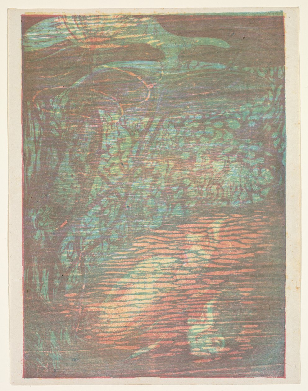 惊恐的仙女Nymphe Effraye，1896年。 作者 保罗赫尔曼