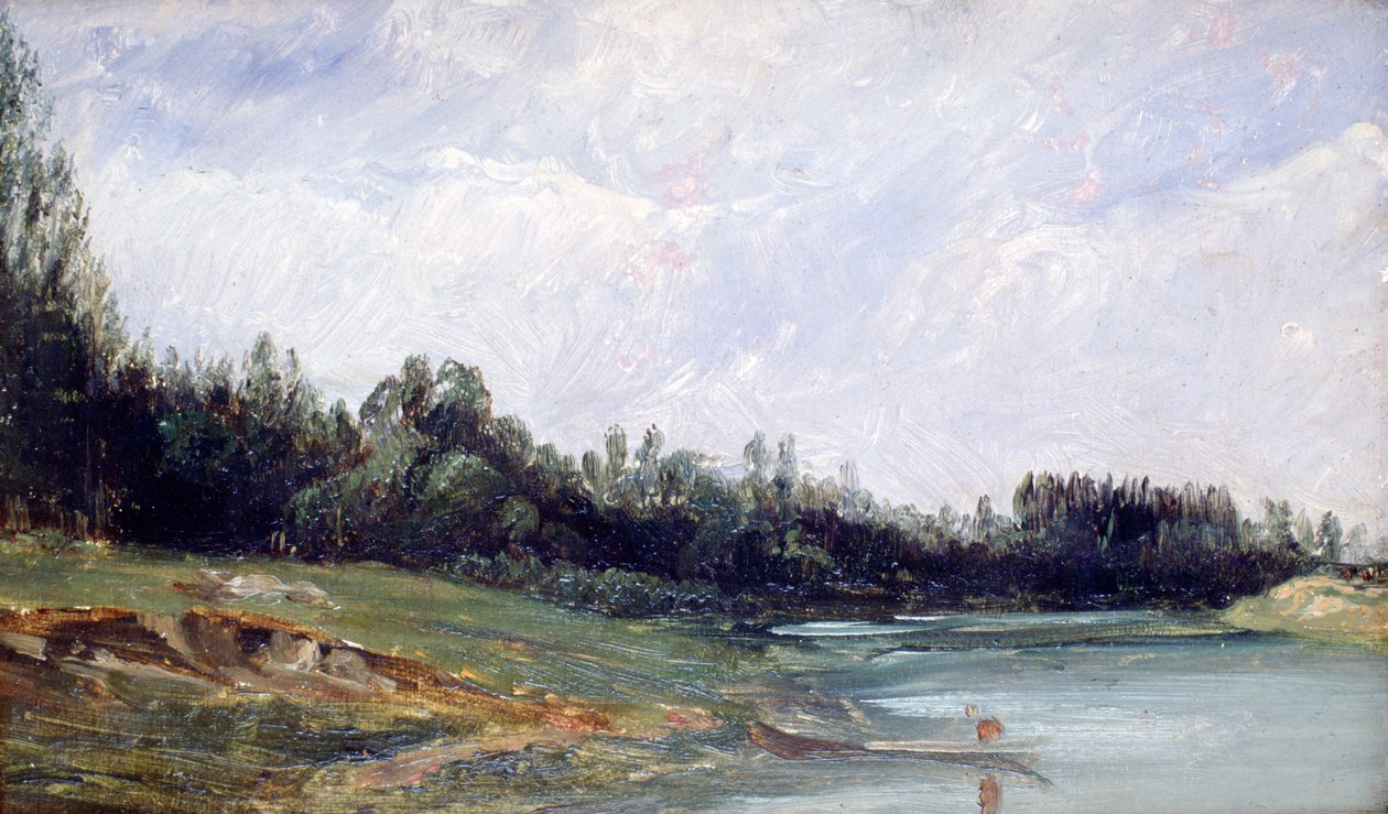 水边的风景，c1823-1869 作者 保罗·休特