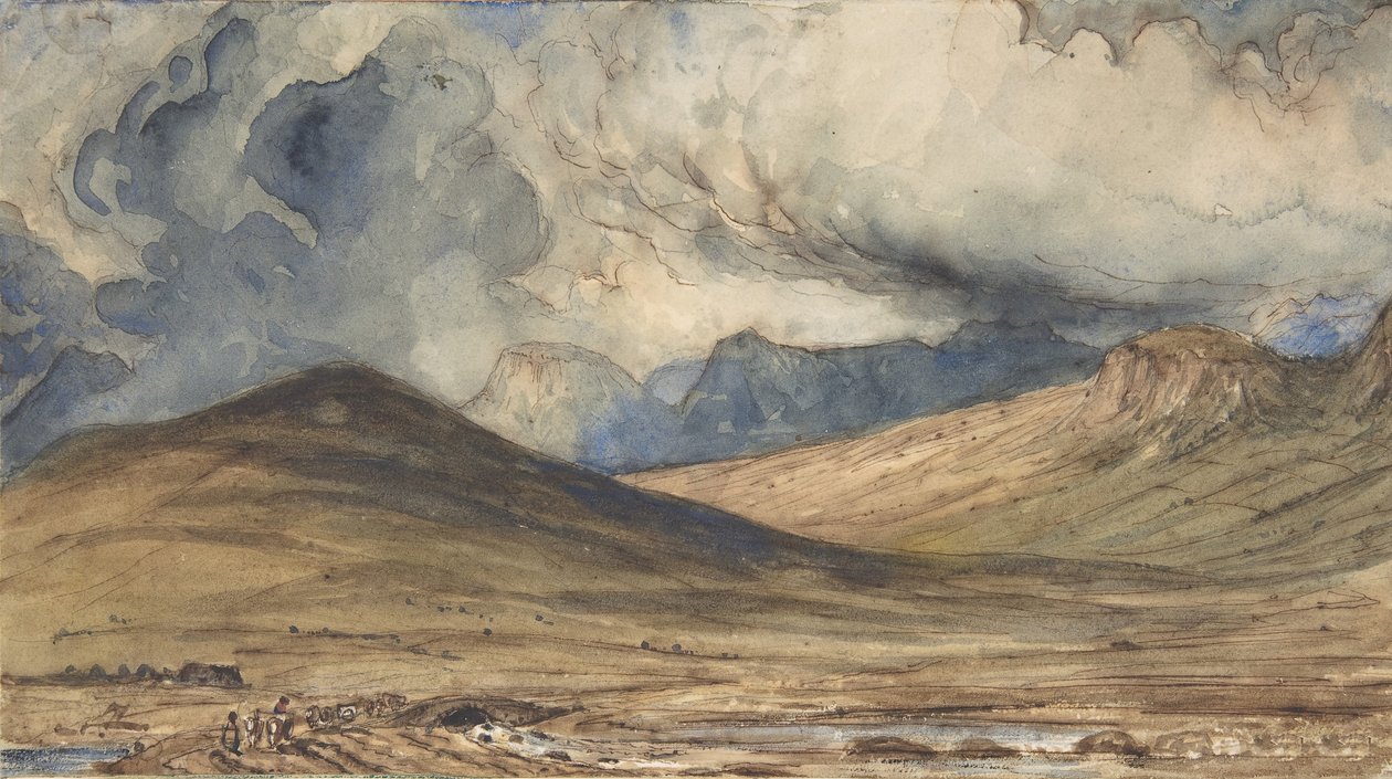 奥弗涅山区，1831-33。 作者 保罗·休特