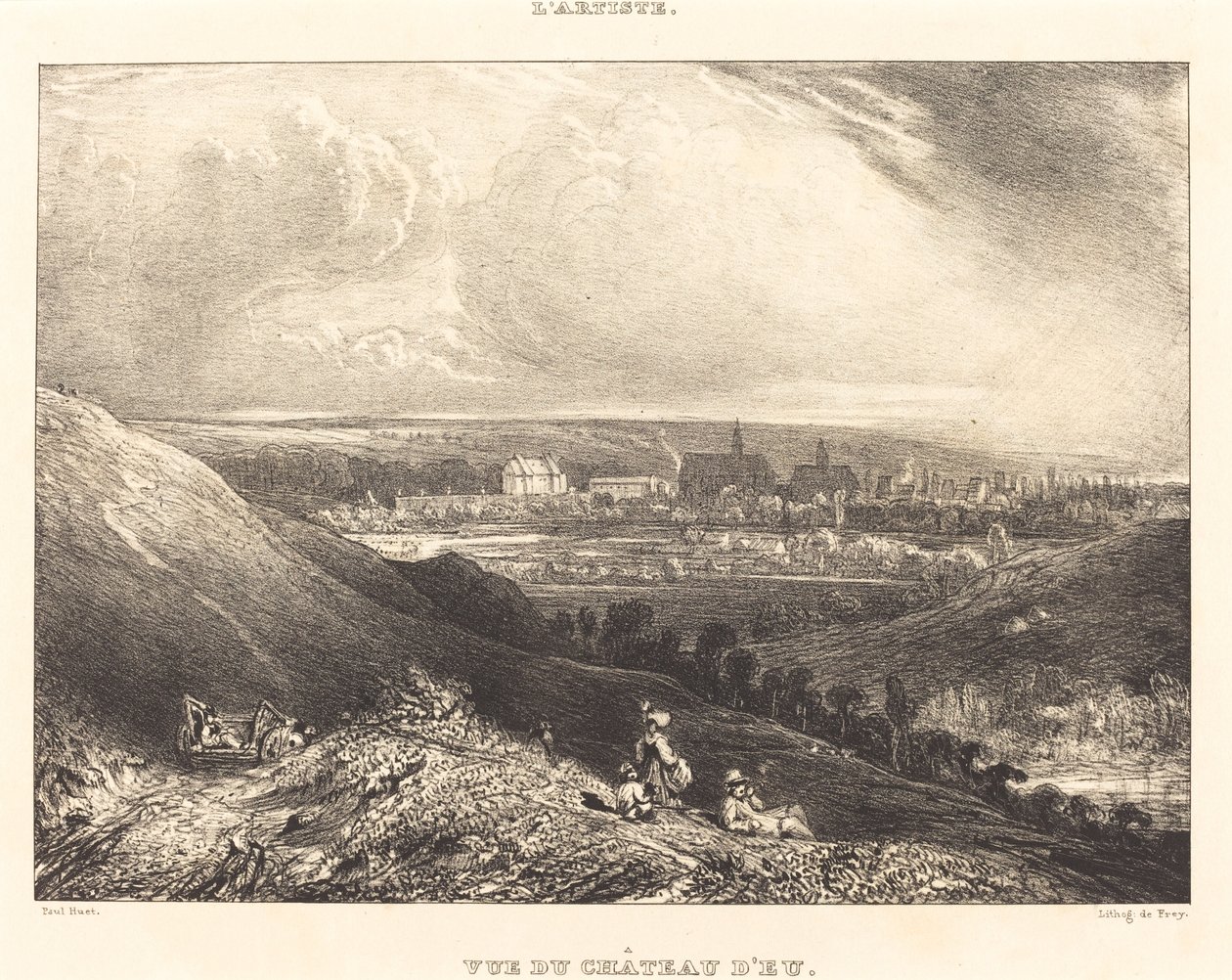 欧堡景观（Vue du Chateau d