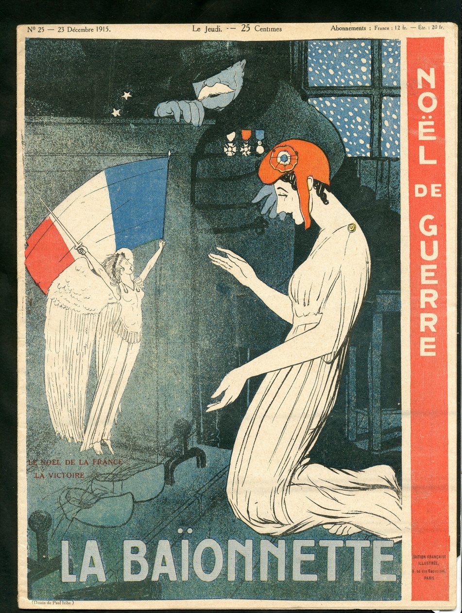 La Baionnette》的封面，色彩斑斓的讽刺诗 作者 保罗·伊里贝（Paul Iribe）