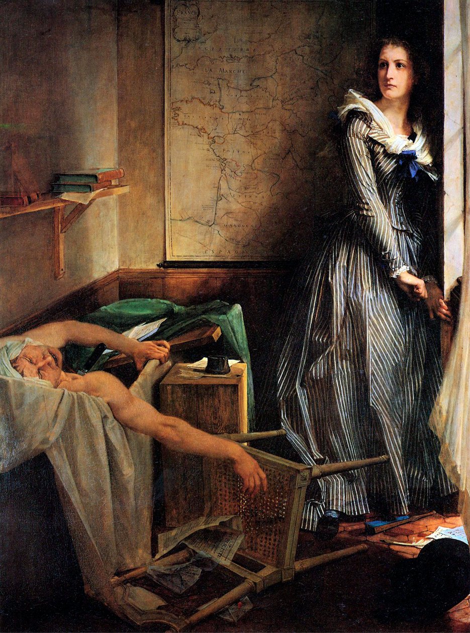 夏洛特·科迪（Charlotte Corday），1861年马拉特遇害之后。 作者 保罗·雅克·艾美·鲍德里