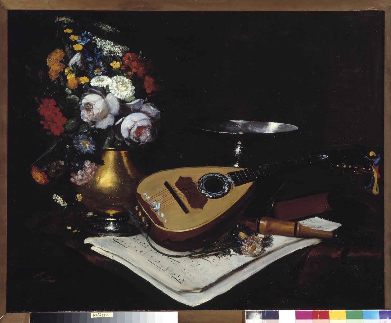曼陀林静物画 Paul Joret（19 世纪）19 世纪 强制提及：藏品基金会来自马赛普罗旺斯 作者 保罗·乔雷