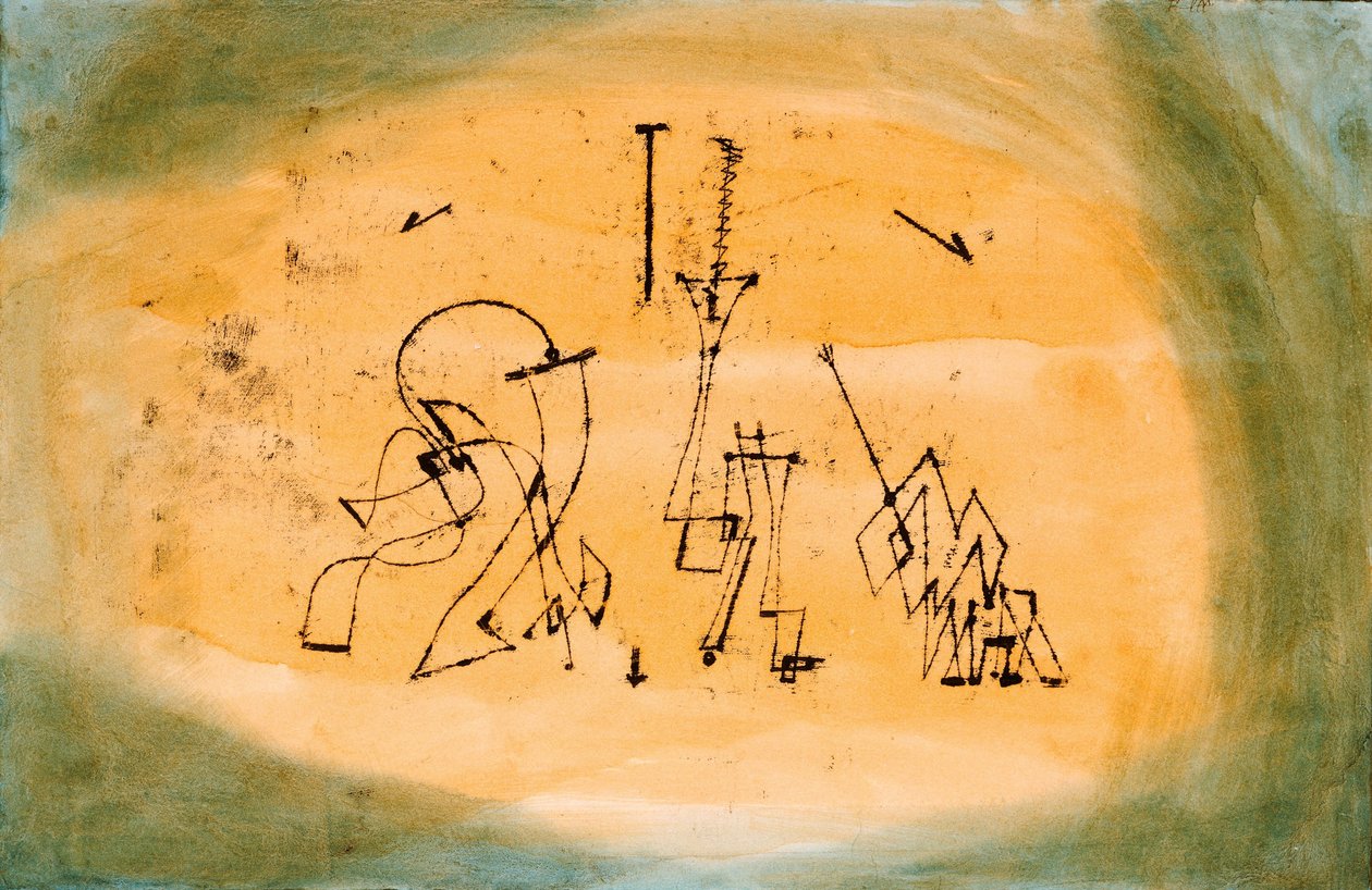 抽象三重奏，1923年 作者 保罗·克莱
