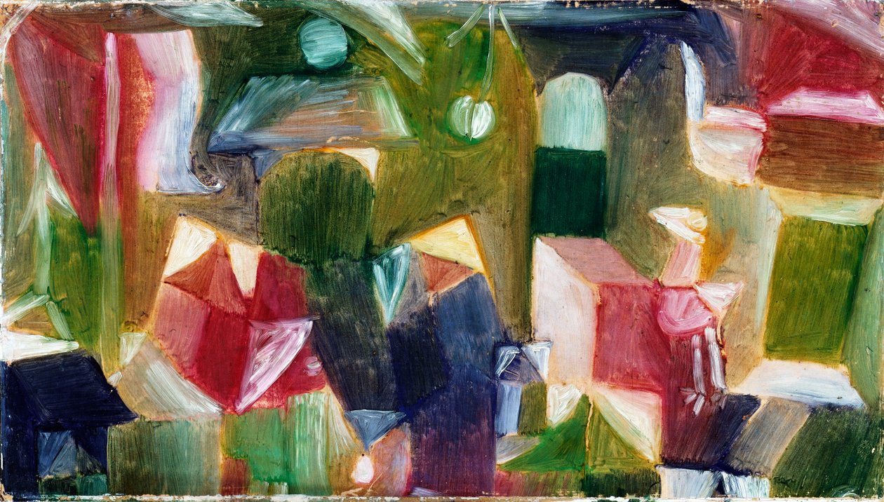 鸟画，c.1919（画布上的纸上油画） 作者 保罗·克莱