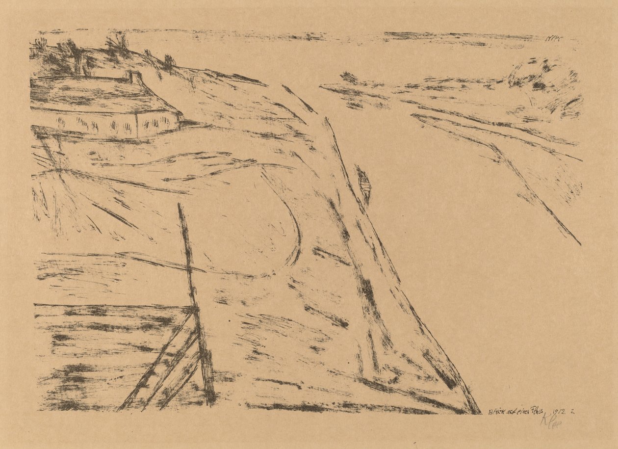 河上的风景》（Blick auf einen Fluss） 作者 保罗·克莱