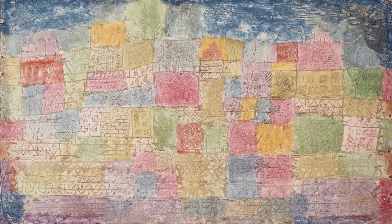 多彩的风景; Bunte Landschafte 作者 保罗·克莱